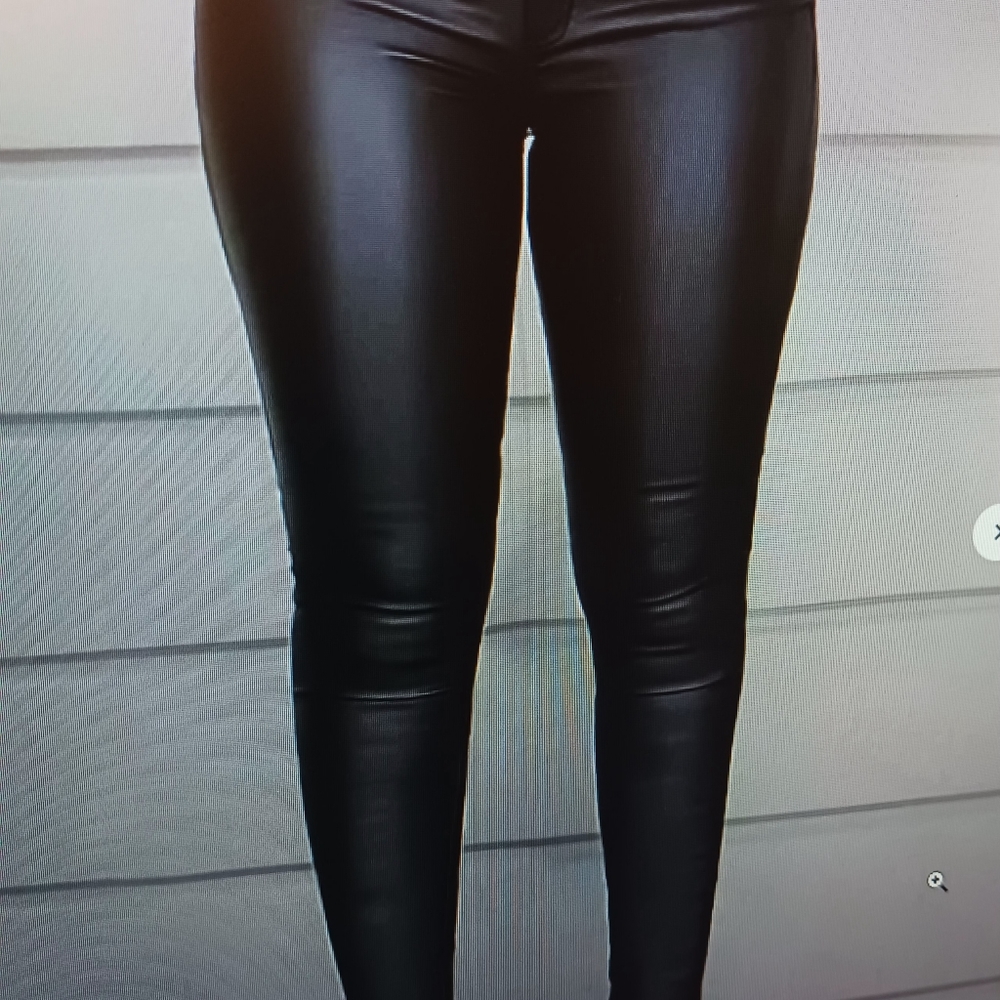 Black faux pants